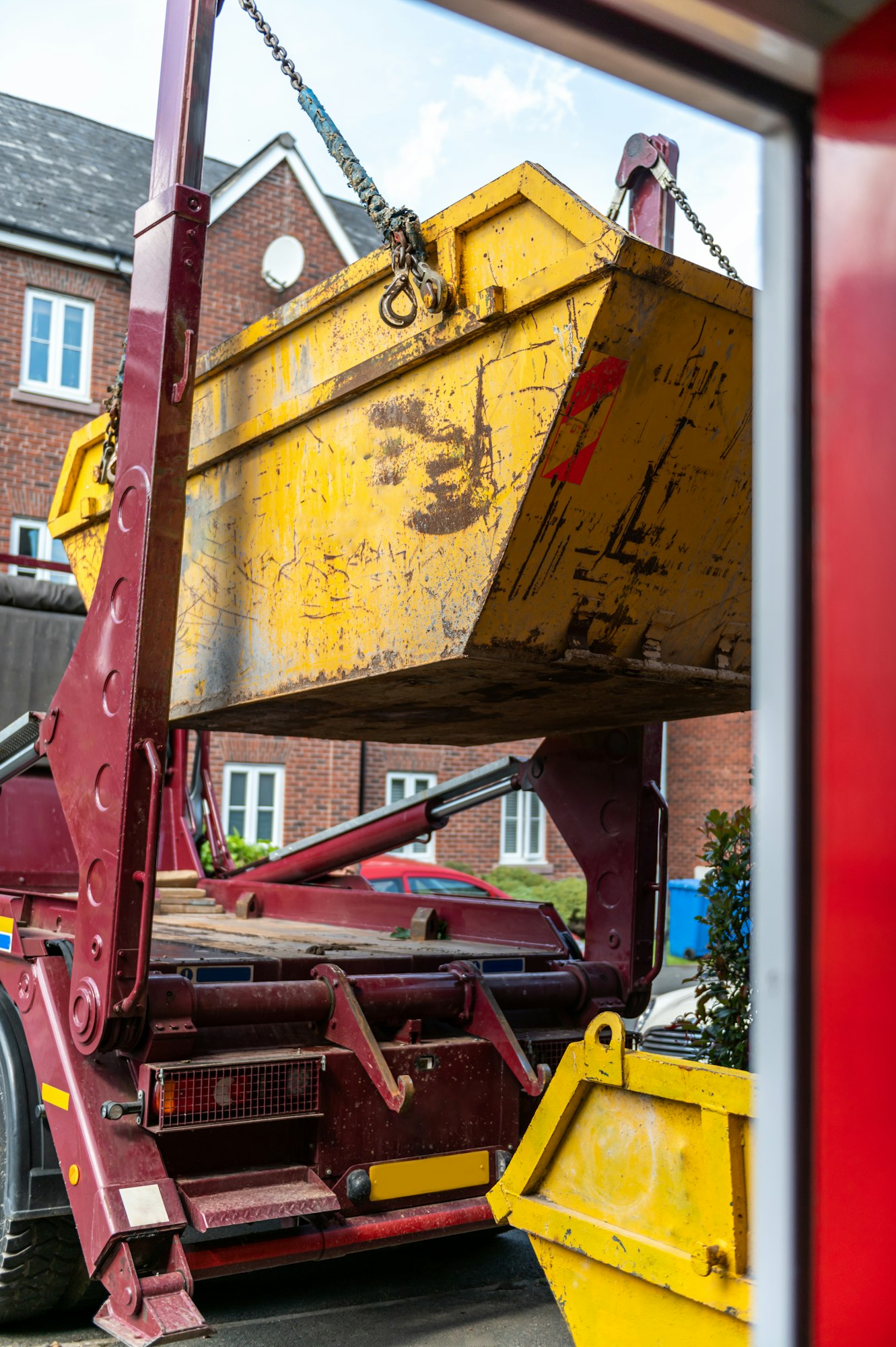 Big Yellow rubbish skip